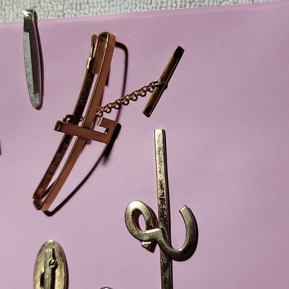 LOT 14 vintage tie clips and money clips - Picture 5 of 8